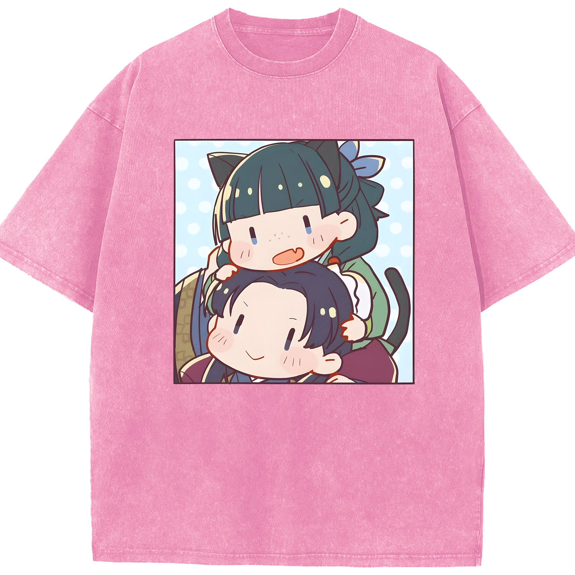 （画像用） 薬屋のひとりごと The Apothecary Diaries 綿100% ヴィンテージ風 半袖Tシャツ（フロントプリント）